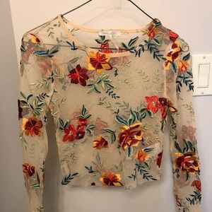 Urban outfitters mesh long sleeve